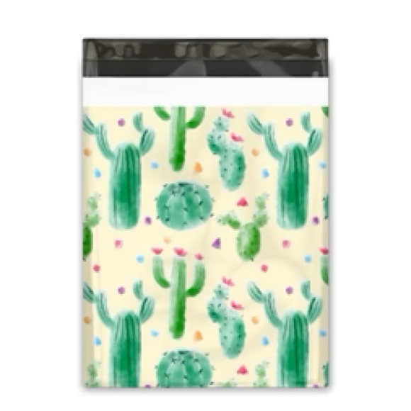 Cactus 🌵 Poly Mailers 10x13 Pack of 25 - Picture 2 of 3
